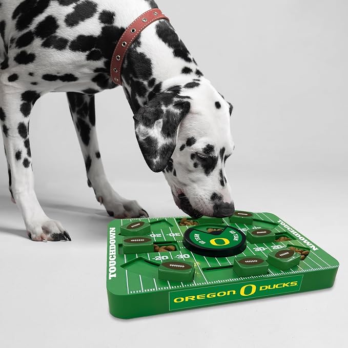 Pets First NCAA OREGON LARGE PUZZLE TOY, Dog Puzzle Treat Toy, New Large Size, Interactive Dog Treat Toy, Dog Slow Feeding Toy