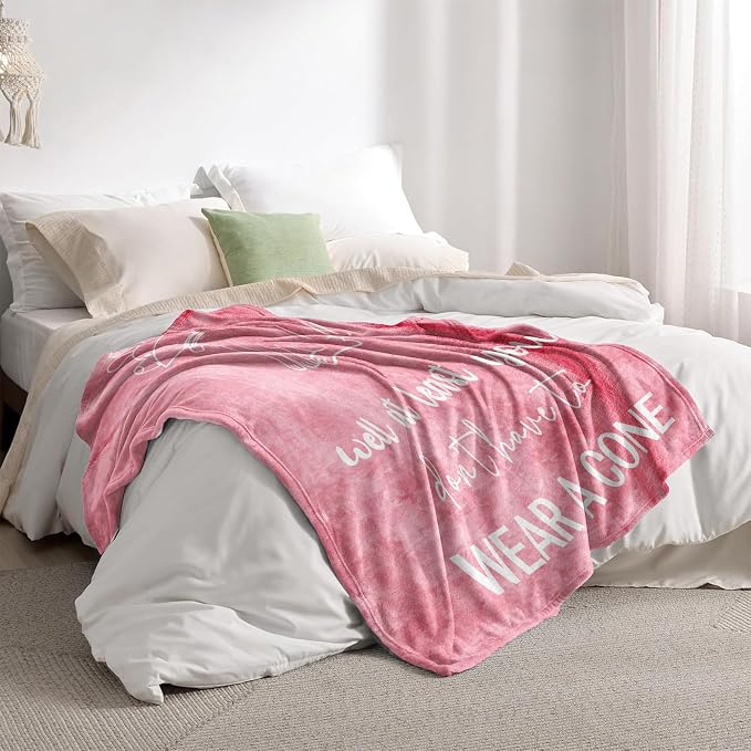 Get Well Gifts for Women, Get Well Soon Gifts for Women After Surgery, Feel Better Gifts, Gift for Recovery After Surgery, Funny GetWell Gifts for Woman/Teenage Girl Throw Blanket 60" x 50"