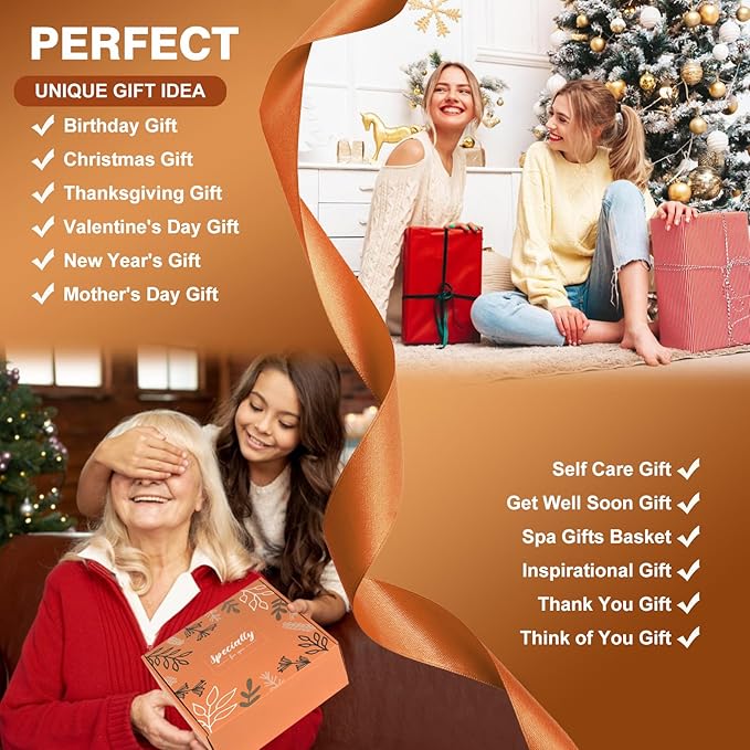 Mom Christmas Gifts,Fall Gifts Basket for Women Mom Grandma Girlfriend Her Sister Wife Birthday,Self Care Get Well Spa Box,Thank You,Coworker,Teacher,Retirement,Thanksgiving, Women Christmas Basket
