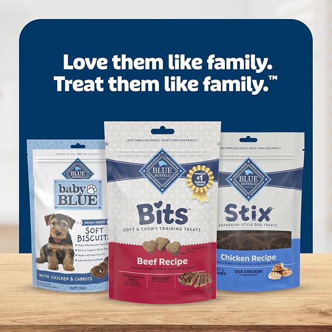 Blue Buffalo Bits Beef Training Treats, 19 oz | Real Beef First, DHA for Cognitive Development, No Chicken By-Product Meals, Free from Red Dye 40