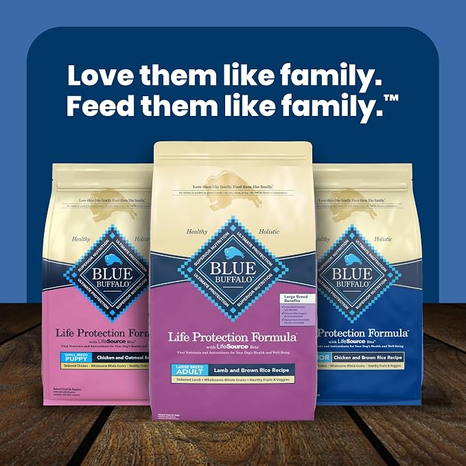 Blue Buffalo Life Protection Formula Lamb Large Breed Dry Dog Food, 30 lb | Real Lamb #1 Ingredient, Glucosamine for Joint Health, Antioxidant-Rich LifeSource Bits, Formulated for Large Breed Dogs