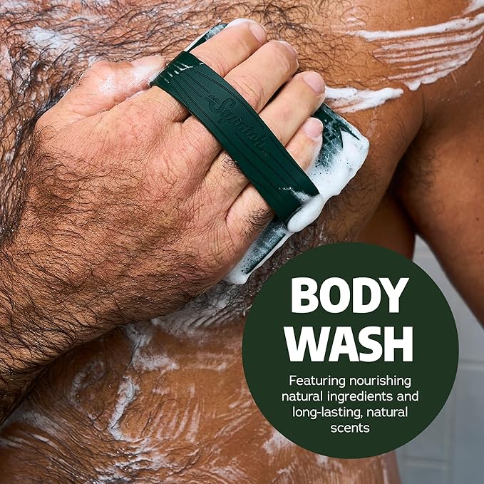 Dr. Squatch Natural Body Wash for Men - Non-Exfoliating - Mountain Meadow + Lumberjack Lodge (14 oz, 2 Pack)