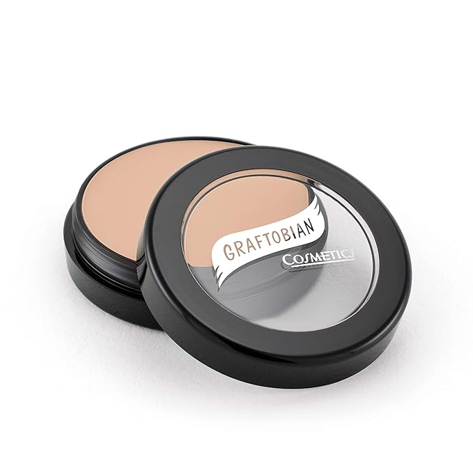 Graftobian HD Glamour Crème Foundation 1/2oz, Weightless Full Coverage Makeup, 65 Inclusive Shades, For All Skin Types, Natural or Full-Glam Looks, For Professionals and Beginners, Sweetheart