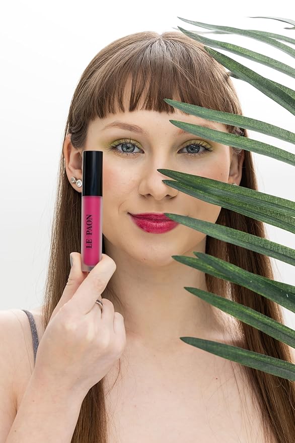 LePaon Cosmetics Pout Cloud Lipgloss – Long-wear, Transfer-Proof Matte Lipstick with High Pigment Payoff – Infused with Vitamin E for Extended Hydration (Party Pink)