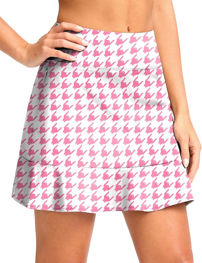 16" Golf Skorts for Women with 5 Pockets | Athletic, Tennis Skirt, High Waisted, Pickleball, Travel, Casual, Lightweight, Ruffle Summer Skirt, with Shorts