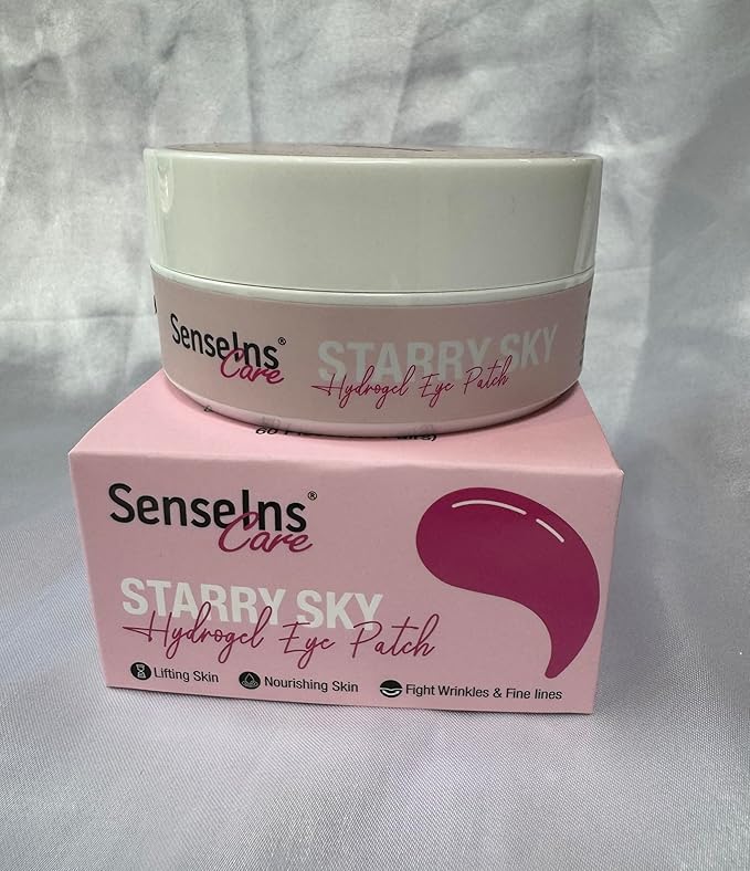 60 Count Hydrogel Eye Patches, to Improve Dark Under Eye Circles, Lifting and Soothing of the Skin, Fights Wrinkles and Fine Lines