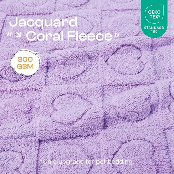 Luciphia Soft Small Dog Blanket 300GSM Fleece Throw Puppy Cat,57"x40" | Pink Blanket Washable for Medium/Large Dogs, Cute Cover on Bed Couch Crate Car, Puppy Essentials,Cat Stuff, Dog Gift
