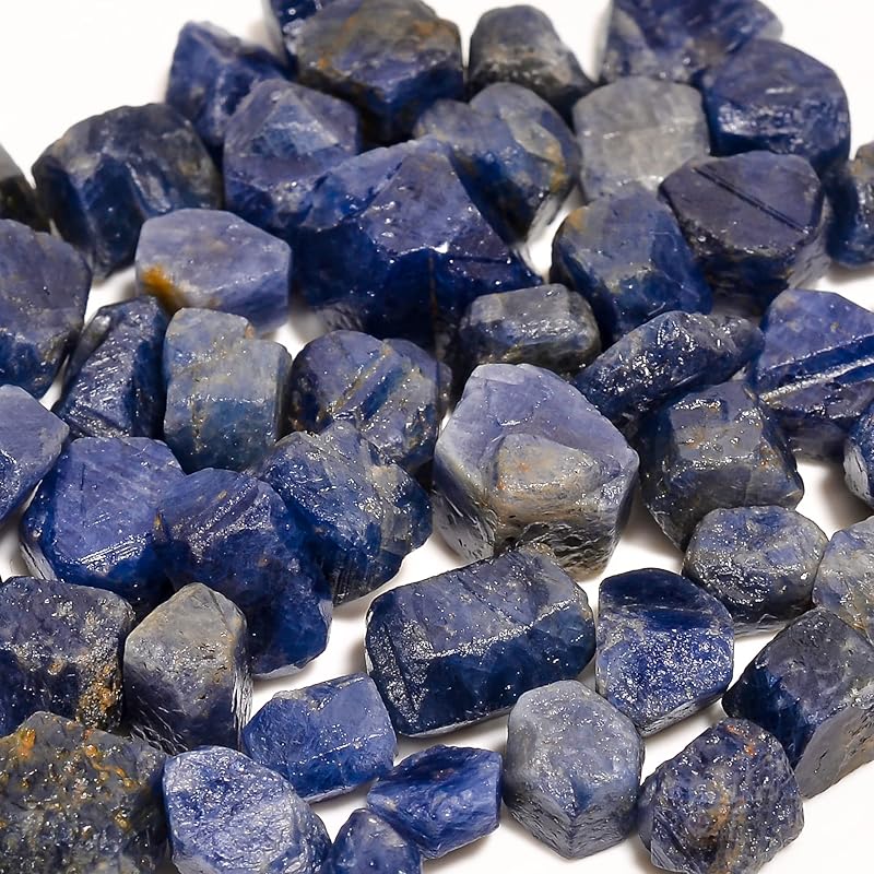 GEMKORA™ 50 carats Raw Blue Sapphire Crystals, Wholesale Lot, Natural Gemstone, Rough Crystals, Rock Stones, Jewelry Making Supplies, DIY & Crafts, September Birthstone