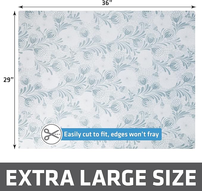 Drymate Cat Litter Box Mat, Litter Trapping Mat, Light Blue, 29x36 XL | Waterproof, Urine-Proof, Absorbent, Machine Washable, Soft on Paws, Contains Mess, Protects Floors, Kitten Supplies, USA Made