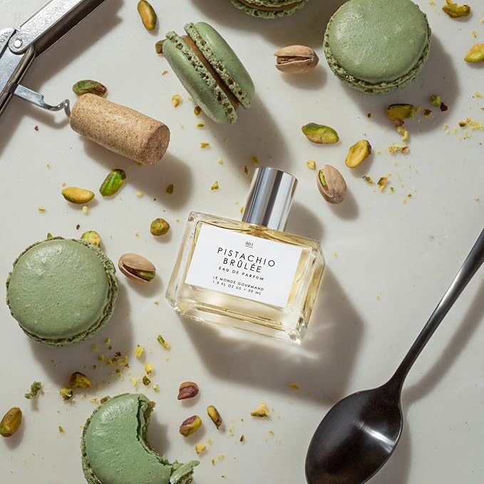 Le Monde Gourmand Pistachio Brûlée Eau de Parfum Spray Perfume for Women, Milky Mousse, Pistachio Crumbs & Vanilla Bean Gourmand Scent, Vegan & Cruelty Free, 1 fl oz (30 ml)