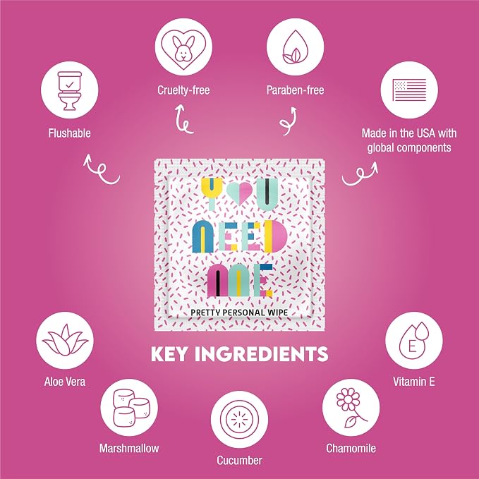 LA Fresh Feminine Wipes with Aloe Vera, Chamomile Extract, Cucumber, and Vitamin E - Pack of 200ct Wipes for Women