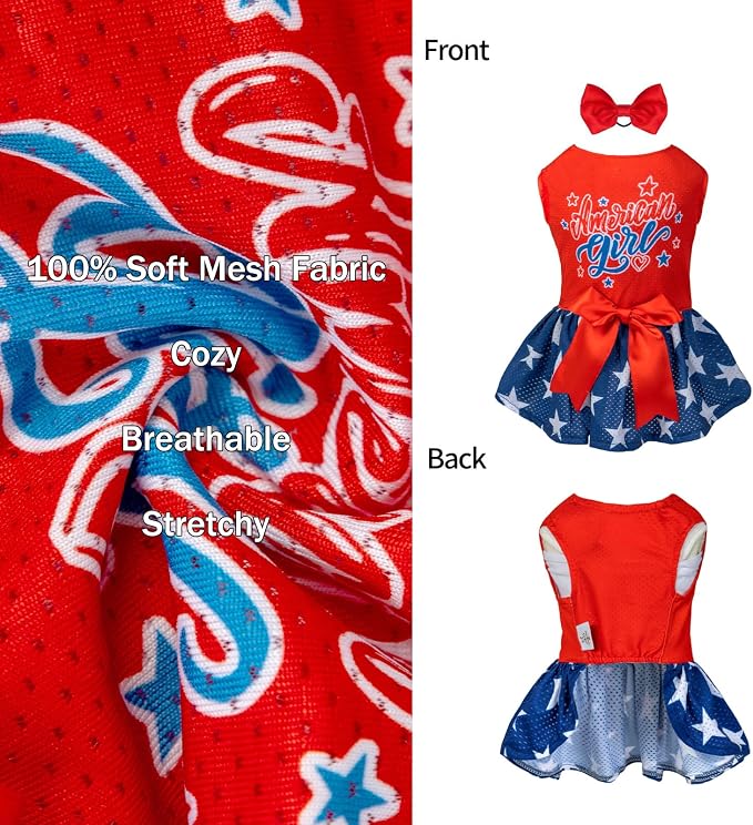 CuteBone Dog Mesh Dress Puppy Sundress Pet Outfit Summer Fashion for Small Dogs Girl Cat Clothes