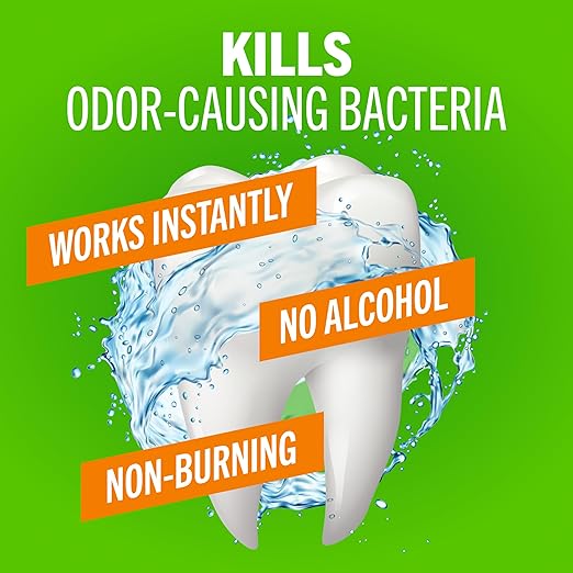 TheraBreath Fresh Breath Mouthwash, Mild Mint, Alcohol-Free, 1 Liter