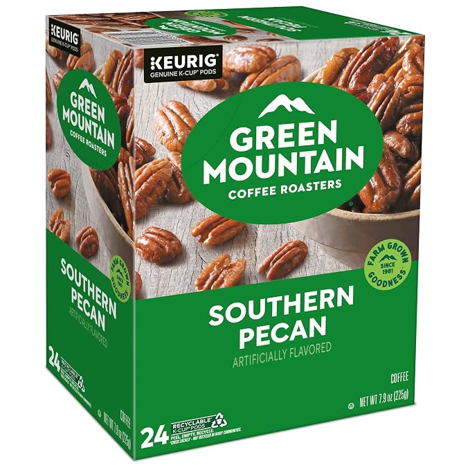 Green Mountain Coffee Roasters Southern Pecan Keurig Single-Serve K-Cup pods, Light Roast Coffee, 96 Count