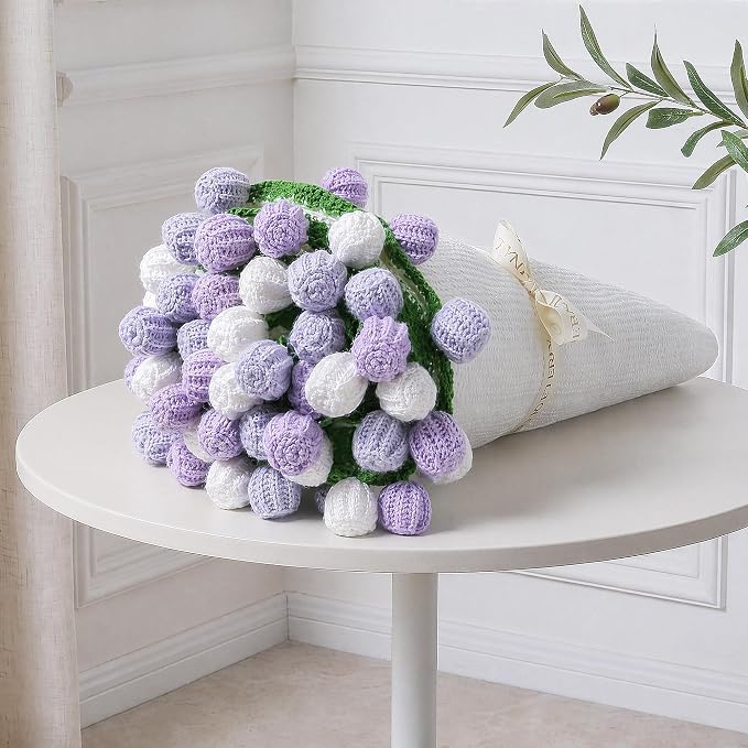 Ivydale Crochet Flower Bouquet Throw Blanket