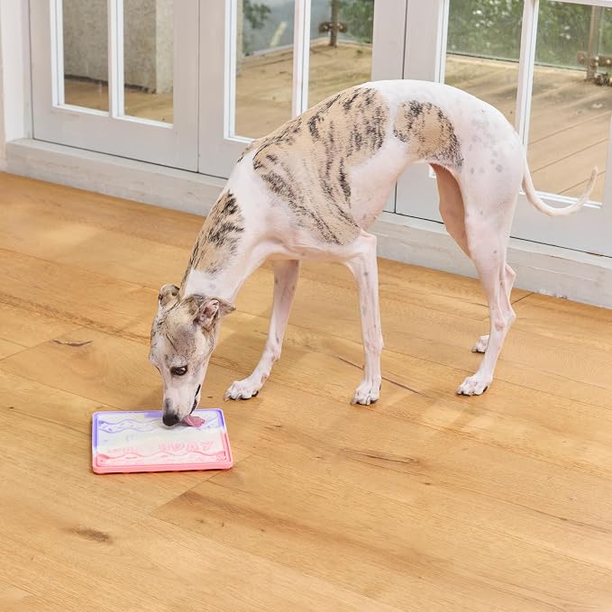 CHEWFFON Dog & Cat Lick Mat, Birthday Silicone Licky Pad, Lavender Dream