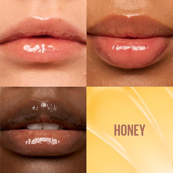 MAYBELLINE Lifter Gloss, Hydrating Honey'd Lip Gloss with Hyaluronic Acid, High Shine for Plumper Looking Lips, Honey, 1 Count
