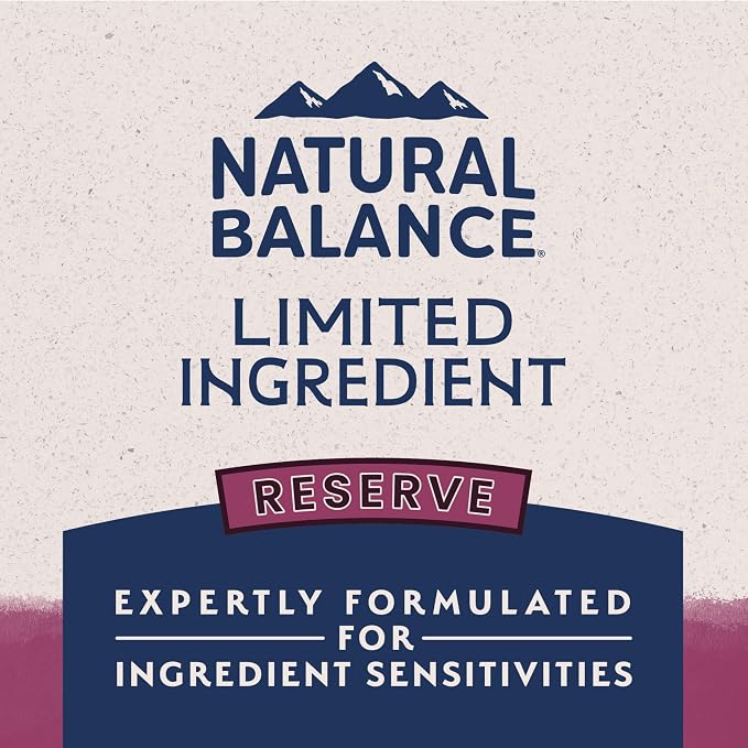 Natural Balance Limited Ingredient Adult Dry Dog Food - Balanced Nutrition for Adult Dogs - Grain-Free, Soy-Free Recipe - Limited Ingredient Formula - 4 lb - Reserve Sweet Potato & Venison Recipe