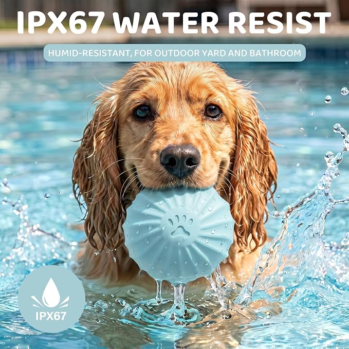 Smart Interactive Dog Toy Ball for Dogs and Cats, Motion Activated Auto Rolling Bouncing Pet Ball, IP67 Waterproof, Bite Resistant Rubber, USB-C Rechargeable, 2 Modes