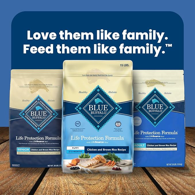 Blue Buffalo Life Protection Formula Chicken Puppy Dry Dog Food, 15 lb | With DHA for Brain Development, Real Chicken #1 Ingredient, Antioxidant-Rich LifeSource Bits, Promotes Healthy Muscle Growth