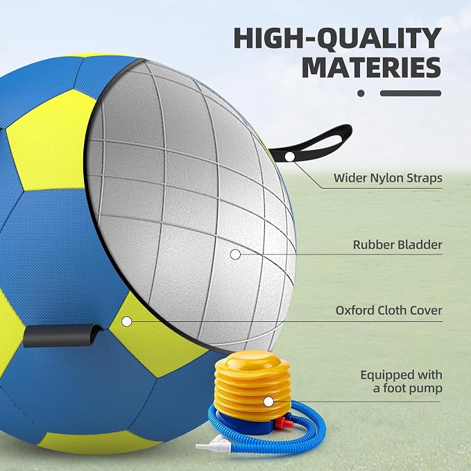 Diman Herding Ball for Dogs with Straps, 25 Inch Horse Balls for Outdoor