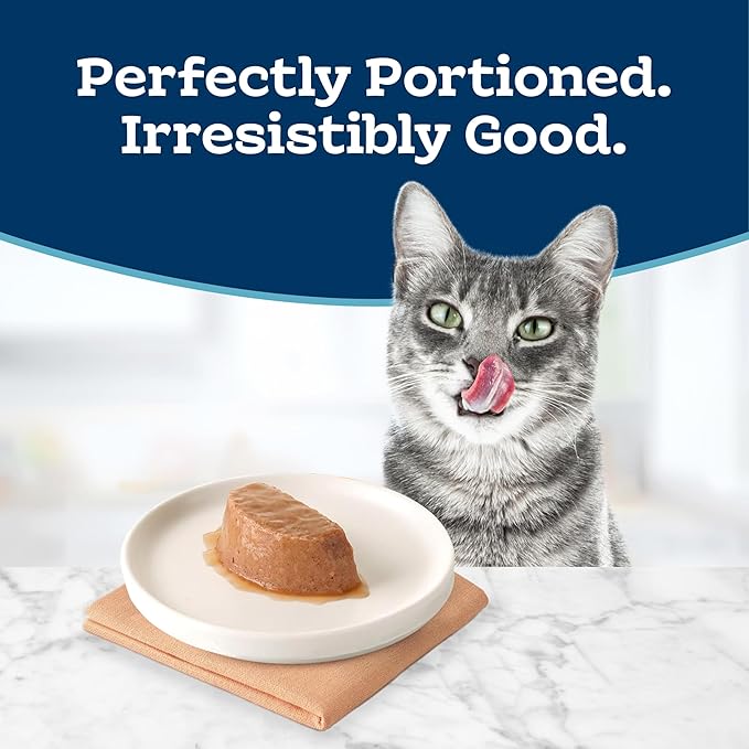 Blue Buffalo Tastefuls Variety Pack Spoonless Singles, 2.6 oz, 12 ct | Paté Spoonless Single Wet Cat Food Variety Pack, Cuts in Gravy, Chicken/Turkey Entrées (6 of Each), Twin-Pack Trays