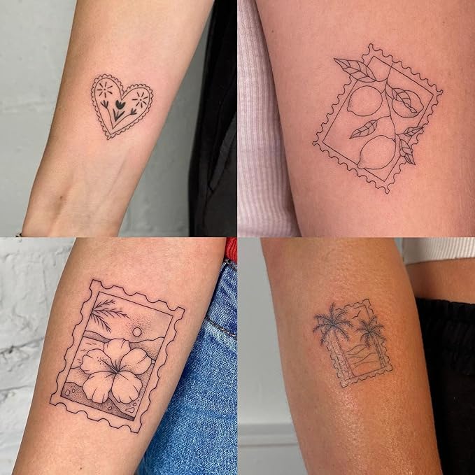 2 Sheets Long Lasting Peony Fan Temporary Fake Tattoos For Women Arm Hand Neck,Plant Stamps Semi Permanent Tattoo For Adults Girl,Realistic, Waterproof and Non-Reflective