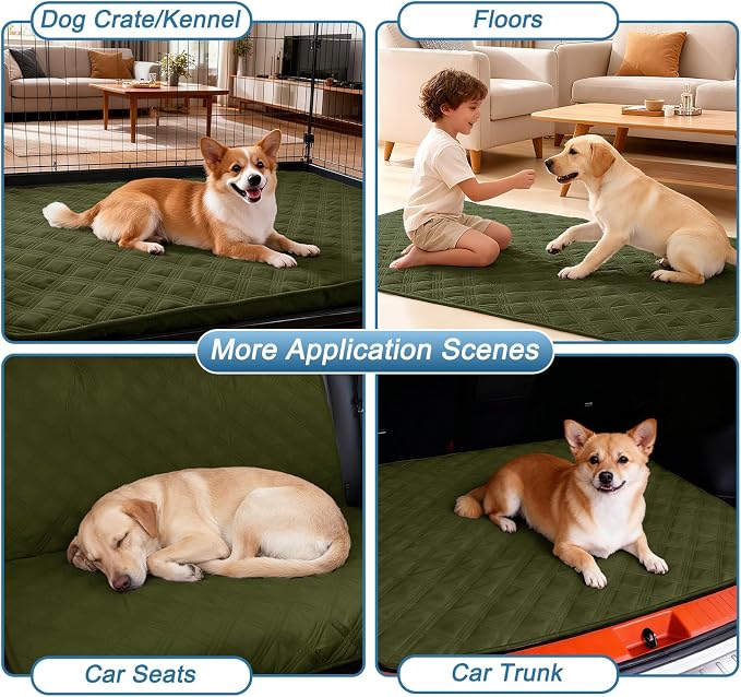 Waterproof Reversible Dog Blanket, Soft Couch Cover for Dogs Washable | Dual-Sided Waterproof Pet Bed Blanket, Resist Stains Spills & Pet Hair, Practical Furniture Protector For Pets, Size 82"x82"