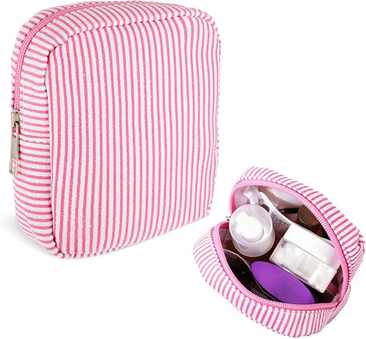 Pad Pouch, Period Bag Pouch, Cute Sanitary Pad Pouches Tampon Holder for Women Girls Pads Tampon Menstrual Cups Panty Liners, Pink