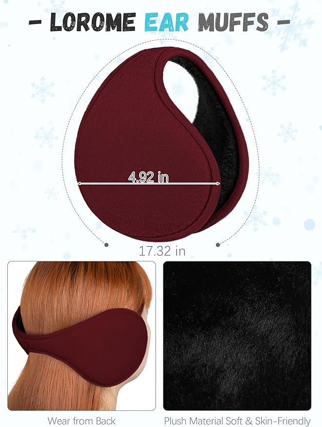 Winter Hat Scarf Gloves and Ear Warmer, Warm Knit Beanie Hat Touch Screen Gloves Set Winter Gifts Neck Scarves for Women