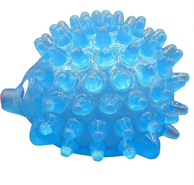 TPR Hedgehog Design Dog Treat Dispenser (Blue)