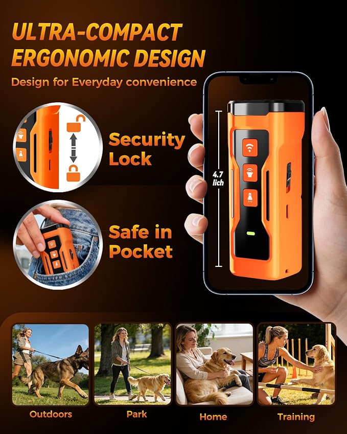 Dog Bark Deterrent Devices, 3X Ultrasonic Anti Barking Device for Dogs,