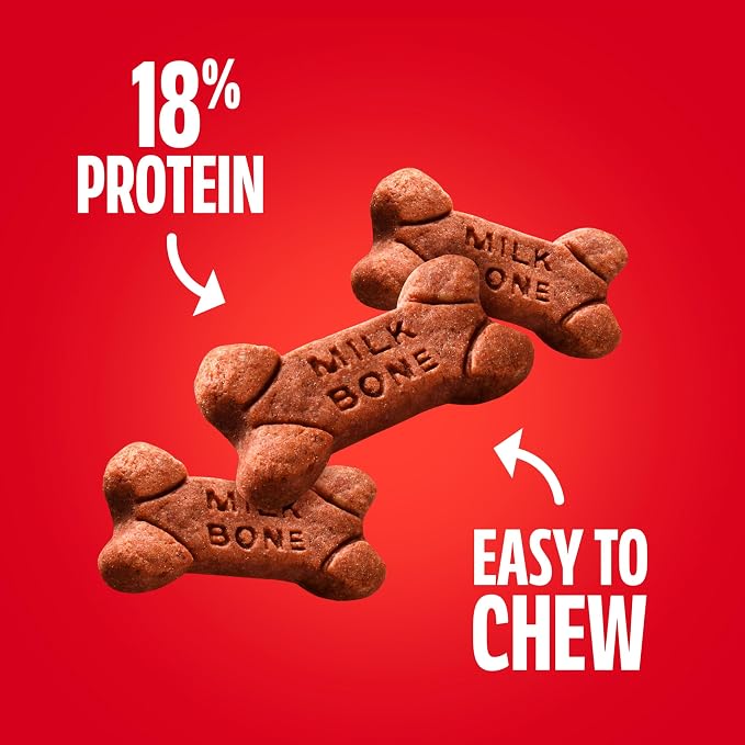 Milk-Bone Soft & Chewy Dog Treats, 25 Oz. Canister | Made with real beef & filet mignon, tender dog treats, easy to chew, for dogs of all ages and sizes