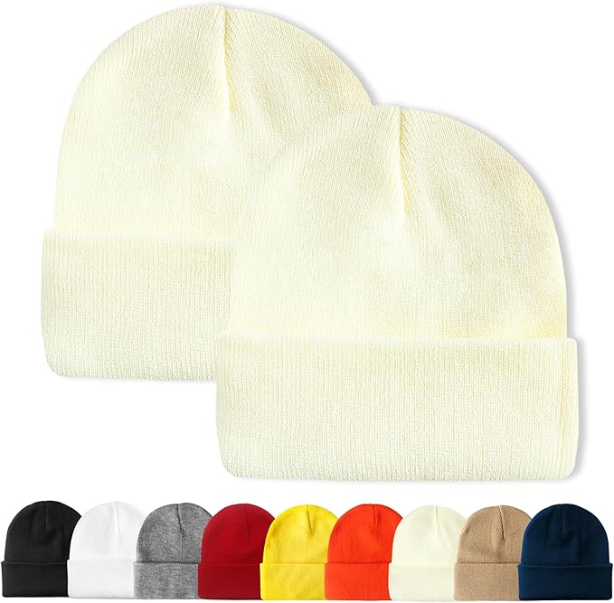 PFFY Unisex Beanie Hats for Men Women Knit Winter Beanies