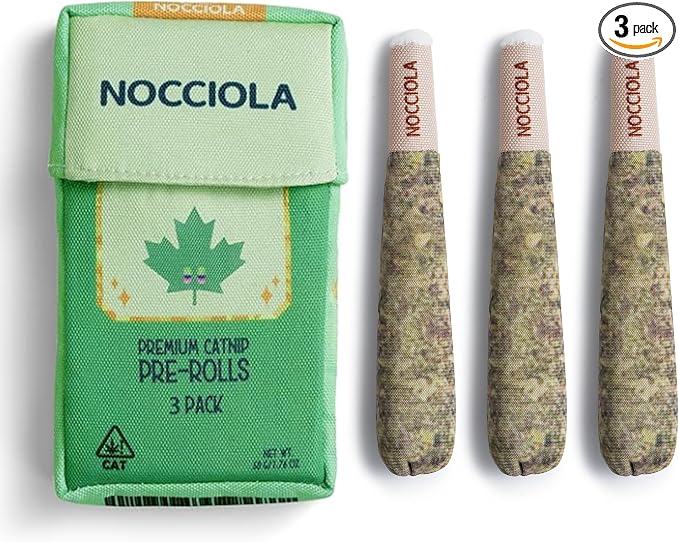 Nocciola 3 Pack Catnip Toys for Cats, Funny Cat Toys Filled with 100% Pure Organic Catnip, Safe Kitten Teething Chew and Kicker Toys