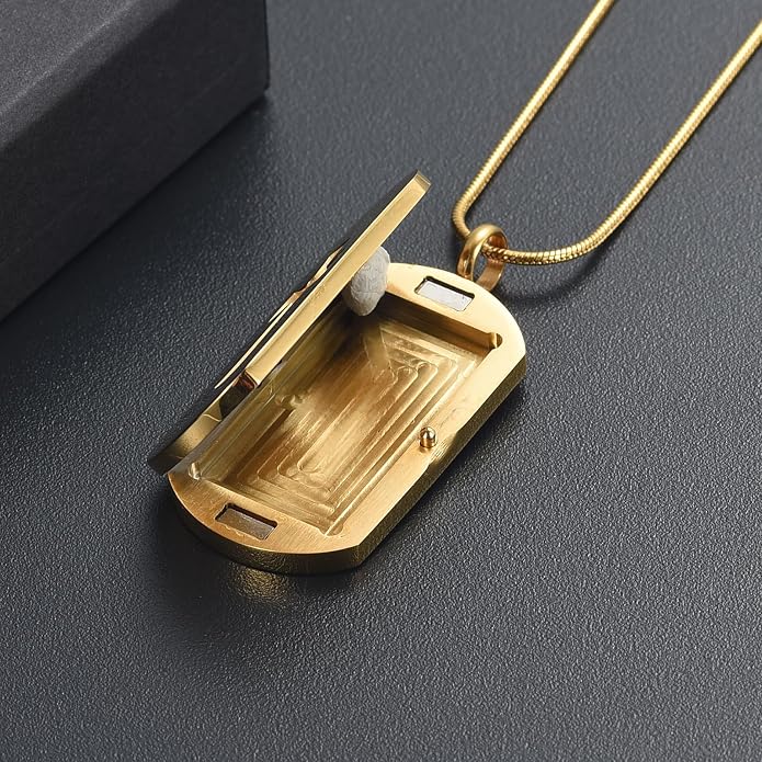 Cross Essential Oil Diffuser Necklace Aromatherapy Pendant Locket Jewelry Stainless Steel Perfume Necklace| 22 Adjustable Chain| 12 Refill Pads| Gift Box