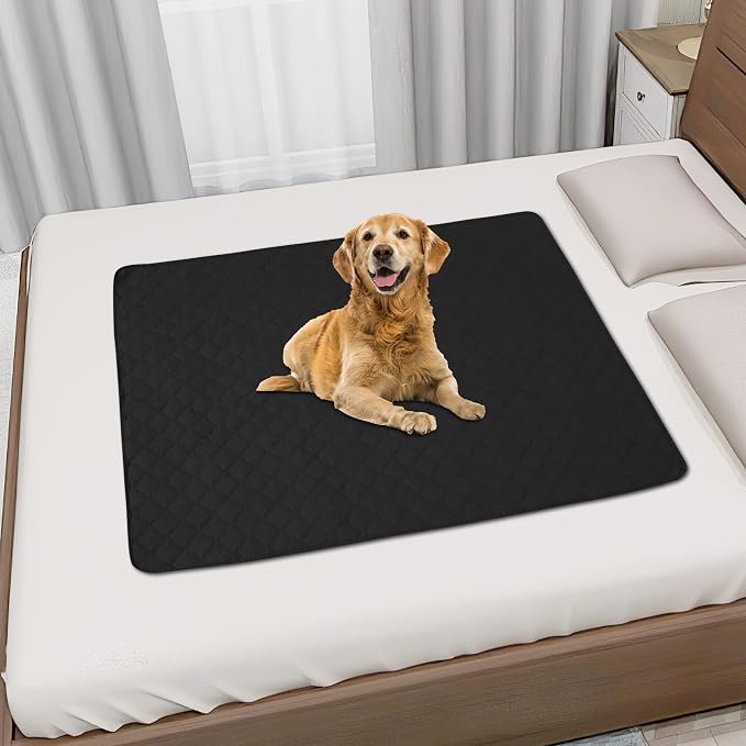 Easy-Going Waterproof Dog Bed Cover, Non-Slip Pet Blanket, 40x50in, Black | Leakproof Couch Cover, Machine Washable Furniture Mattress Protector, Soft Sofa Mat For Dogs, Pet Friendly
