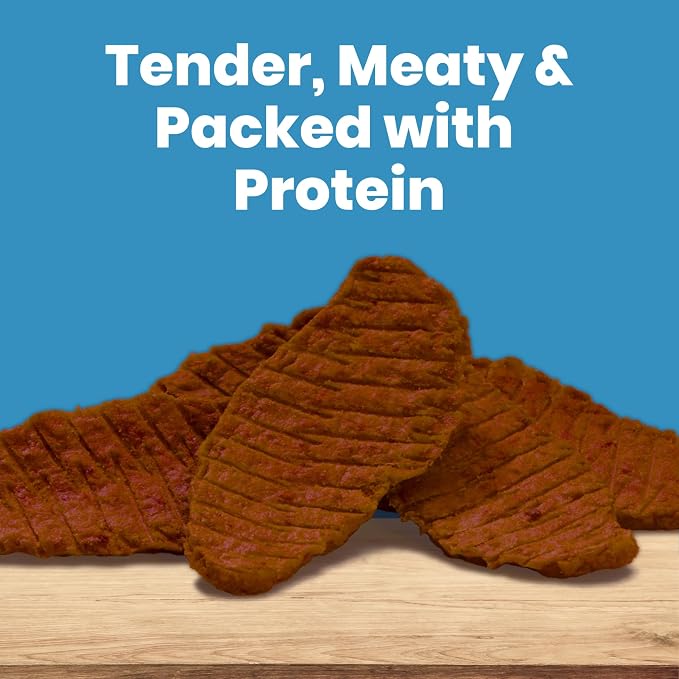 Blue Buffalo Nudges Jerky Cuts Steak Dog Treats, 16 oz | Real Beef First, Made in the USA, For All Breed Sizes, No Artificial Preservatives