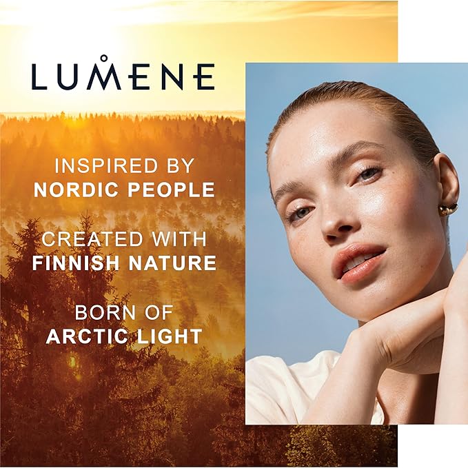 Lumene Color Correcting CC Cream - Lightweight Foundation - Medium Coverage - Redness Reducing Face Makeup for a Glowing Complexion - Vegan Formula + Suitable for All Skin Types - Deep (1 fl oz)