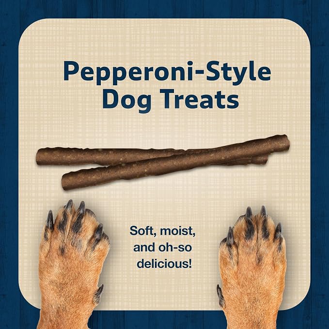 Blue Buffalo Stix Chicken Pepperoni-Style Dog Treats, 13 oz | Real Chicken #1 Ingredient, Soft & Easy to Tear, Developed by Veterinarians & Nutritionists, Great for Training