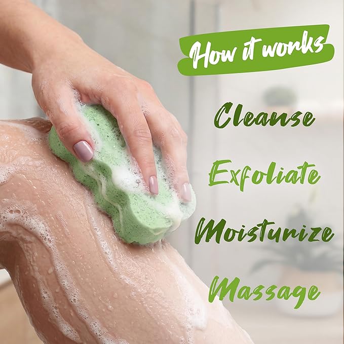 Spongeables Body Wash in a 20+ Wash Sponge, Cool Cucumber, 3 Count