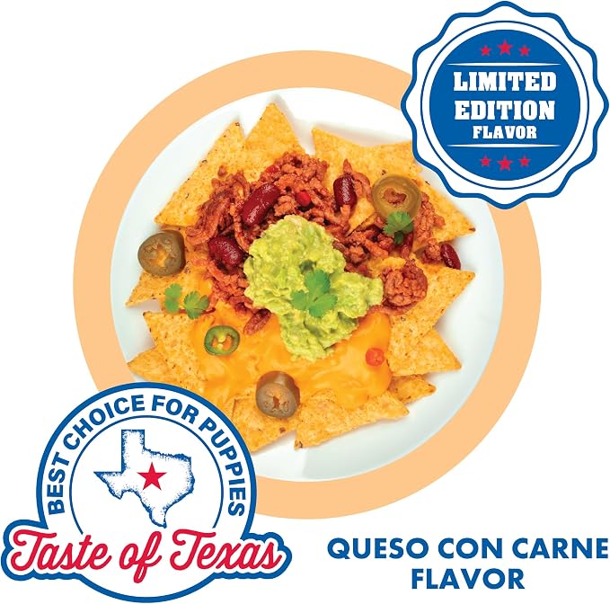 N-Bone Puppy Teething Rings Taste of Texas Queso Con Carne Flavor 3 Count (Pack of 2)