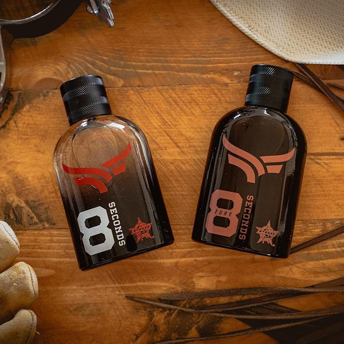 Tru Western PBR 8 Seconds Fury Men’s Cologne Spray for Men, Brazilian Pepper, Green Apple, Lavender, Amber & Birch Notes, 3.4 fl oz (100 ml)