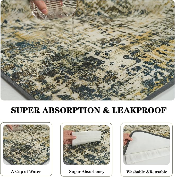 Washable Pee Pads for Dogs, Reusable Puppy Pads 18"x 24" 2 Pack | Leak-Proof, Super Absorbent Potty Training Pads With Non-Slip Backing For Crates, Floor, Playpen, Whelping & Furniture