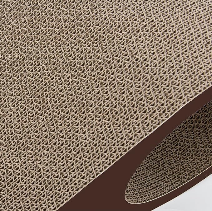 Best Pet Supplies Catify Corrugated Cardboard Cat Scratcher - Droplet | Corrugated Cardboard, Durable, Non-Slip, Indoor Furniture Protector, For Kittens and Cats, Promotes Healthy Active Play