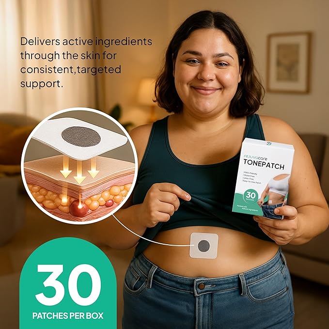 TonePatch - The Official - Easy Daily Application, Patches, Firming & Moisturizing for All Skin Types, Comfortable & Discreet Support