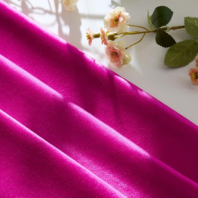 GIGIZAZA Hot Pink Velvet Pillow Covers 22x22 Decorative Pillows Pack of 2 | Throw Pillows for Couch Sofa,280gsm Soft Textured Fabric,Modern Square Pillowcases,Luxury Cushion Covers