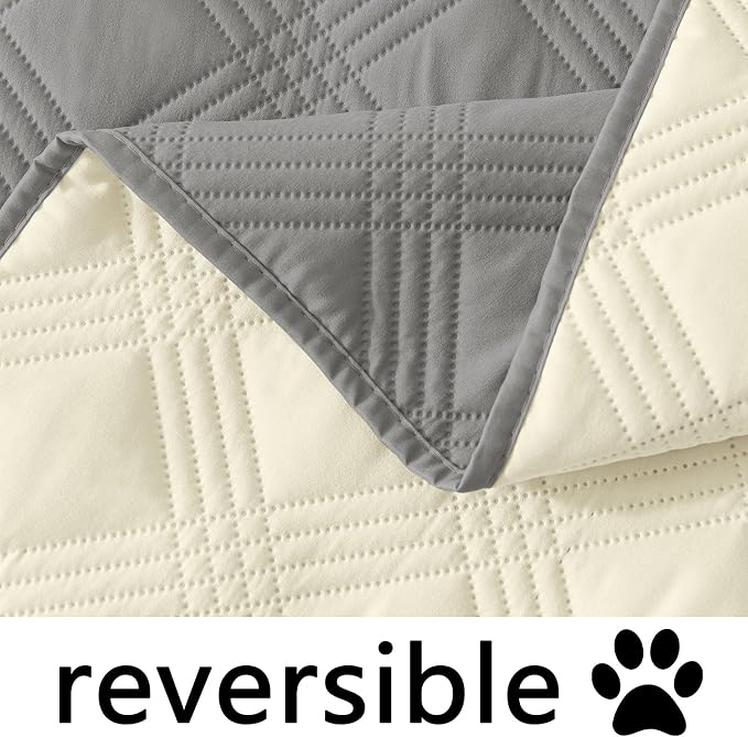 Waterproof Reversible Dog Blanket, Soft Couch Cover for Dogs Washable | Dual-Sided Waterproof Pet Bed Blanket, Resist Stains Spills & Pet Hair, Practical Furniture Protector For Pets, Size 40"x70"