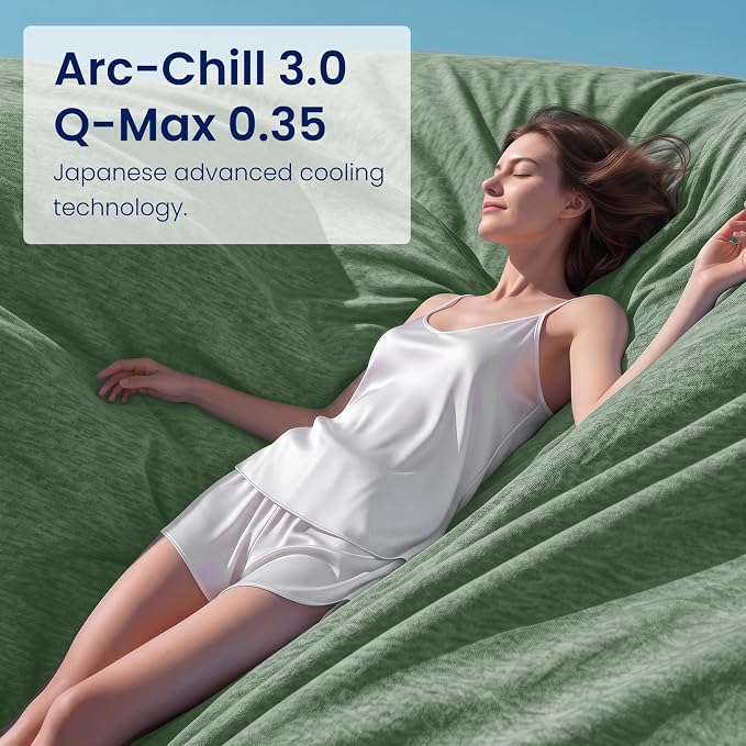 Cooling Blanket for Night Sweats Absorbs Heat to Keep Adults, Children Cool on Warm Nights, Q-Max 0.5 Cooling Blankets for Hot Sleepers, Ultra-Cool Lightweight Sofa Throw Blanket (50"x70") | Absorbs Heat Cold Summer Blanket for Night Sweats & Menopause...