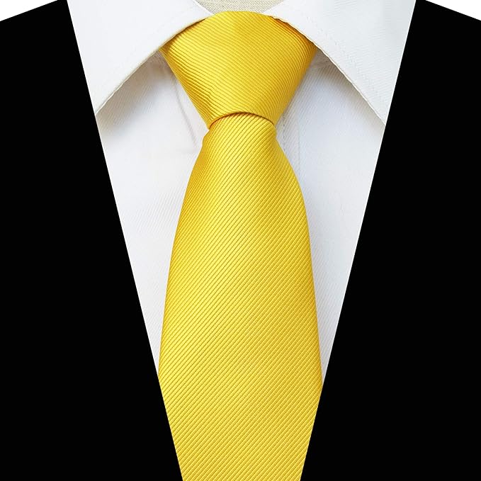 JEMYGINS 3.15“Solid Color Pre-tied Adjustable Necktie for Business and Wedding
